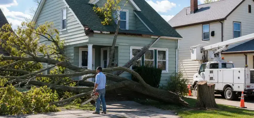 Storm damage restoration in Bay Village, OH by Galloway Water Damage Restoration