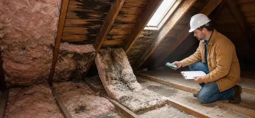 Attic water damage in Bay Village, OH by Galloway Water Damage Restoration