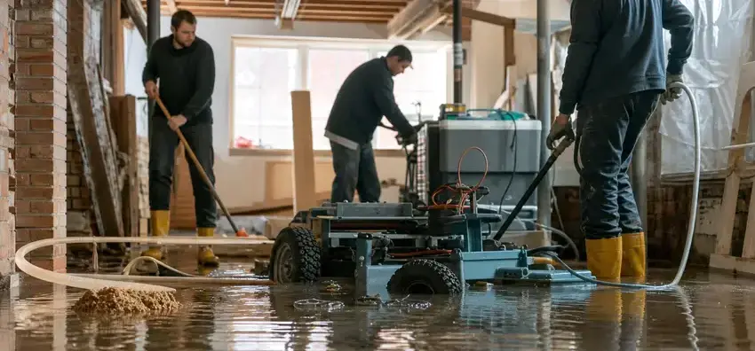 Flooded basement repair in Bay Village, OH by Galloway Water Damage Restoration